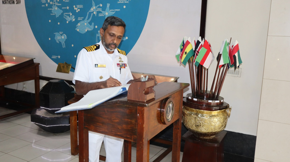 Visit of Capt Jayasinghe Prasad of Sri Lankan Navy, an alumnus of ND School Image