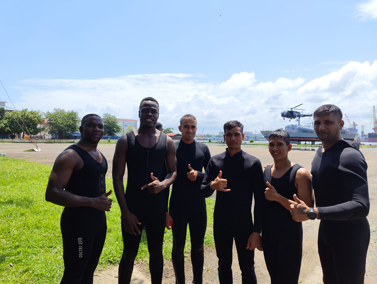 Search and Rescue jumps from Helo Image