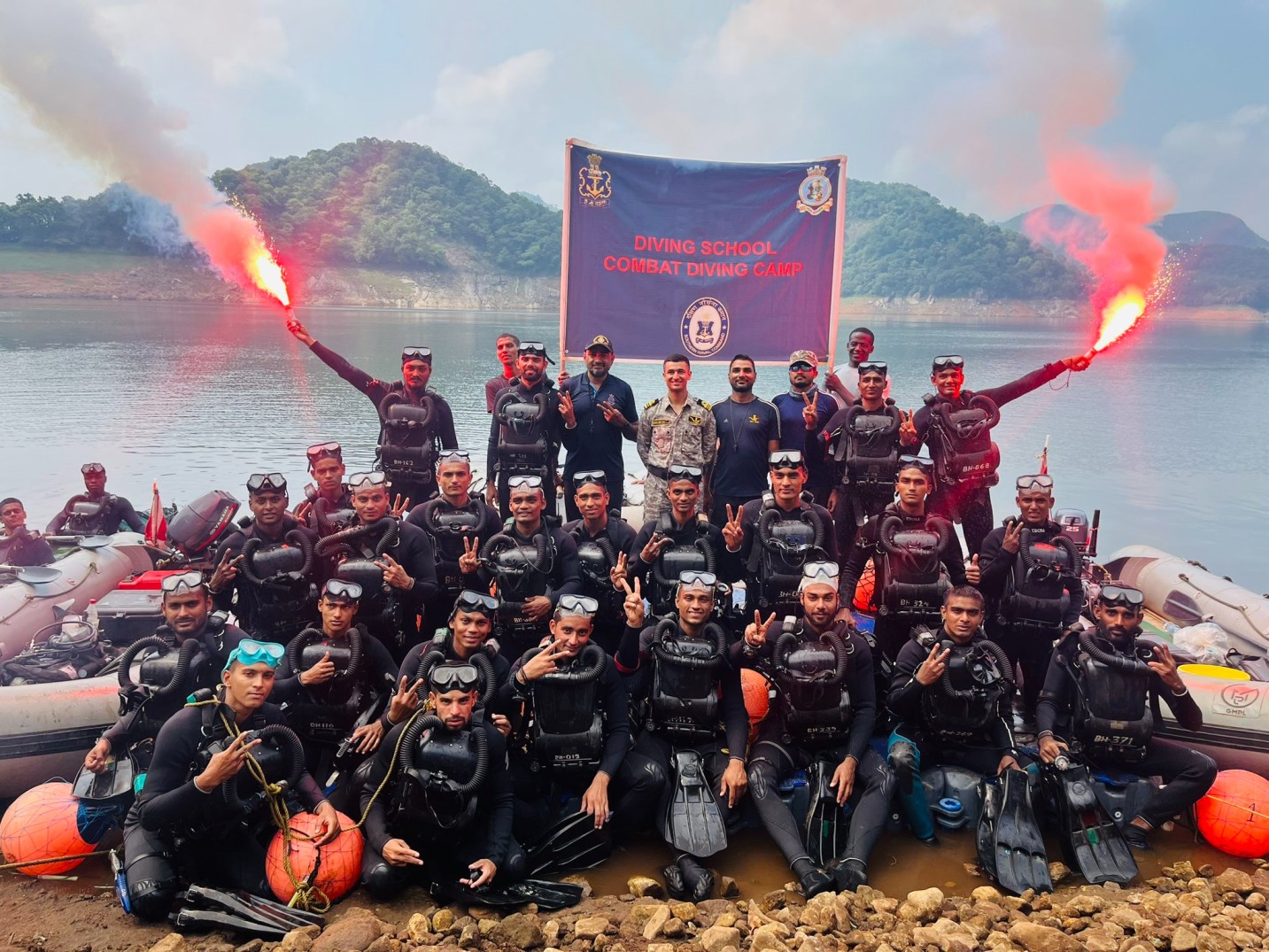 High altitude diving training camp Image