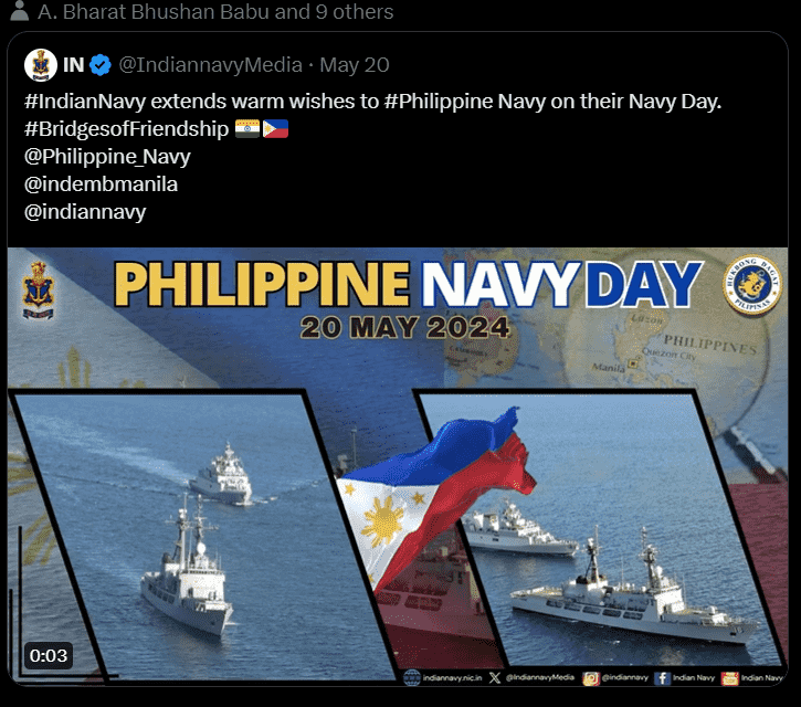 INSShakti, INSDelhi & INSKiltan Visits Manila Image 1